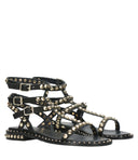 Sandalias de cenizas negras