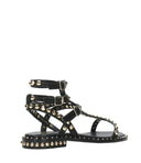 Sandalias de cenizas negras