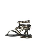 Sandalias de cenizas negras