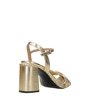 Sandalias de cenizas doradas