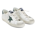 Golden Goose Super Star Nappa Upper Suede Toe And Tongue Leather Star Printed Leather Heel