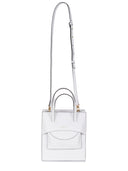 Borsa "Flap J" Hidesins in pelle bianca.