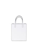 Borsa "Flap J" Hidesins in pelle bianca.