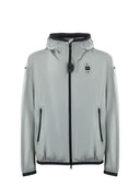 Blauer -jas in stretch nylon