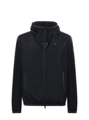 Blauer -jakke i strekk nylon