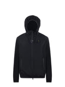 Blauer -jakke i strekk nylon