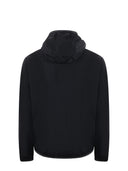 Blauer -jakke i strekk nylon