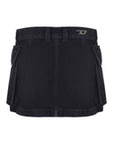 Diesel Miniskirt Made Of Cotton Blend.