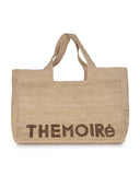 "Morea" Themoirè Tote Bag Made Of Raffia.