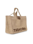 "Morea" Themoirè Tote Bag Made Of Raffia.