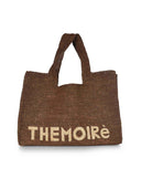 "Morea" Themoirè Tote Bag Made Of Raffia.