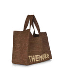 "Morea" Themoirè Tote Bag Made Of Raffia.
