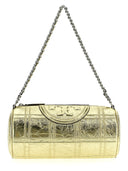 Tory Burch 'Fleming Soft Metallic Quilt Barrel' Crossbody Bag