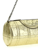 Tory Burch 'Fleming Soft Metallic Quilt Barrel' Crossbody Bag