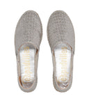 Espadrilles flache Schuhe Silber