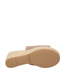 espadrilles صندل الجلد البني