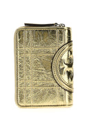 Portafoglio Tory Burch "Fleming Morb Metallic Square Quilt"