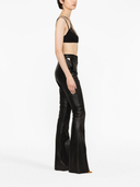 The Attico Mesh Panel Criss Cross Top
