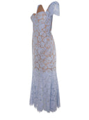 Self Portrait Dress Made Of Cotton Blend.