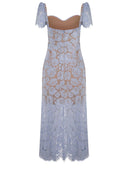 Self Portrait Dress Made Of Cotton Blend.