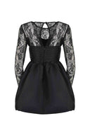 Self Portrait Dress Made Of Cotton Blend.