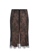 Self Portrait Midi Skirt Made Of Polyester.