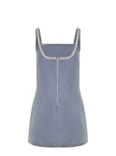 Self Portrait Dress Made Of Denim.