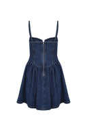 Self Portrait Dress Made Of Denim.