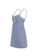 Self Portrait Dress Made Of Denim.