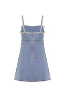 Self Portrait Dress Made Of Denim.