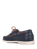 Sebago mocassins in gehamerd leer