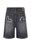 Evisu Bermuda Shorts Made Of Denim.