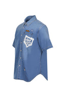 Evisu Shirt Made Of Denim.