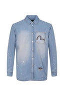 Evisu Shirt Made Of Denim.