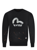 Evisu运动衫由棉制成。