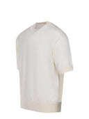 Atomo Factory T Shirt Made Of Ivory Cotton.