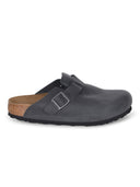 Birkenstock "Boston" Slippers Made Of Nubuck.