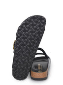Birkenstock 'Arizona Big Buckle' Slippers In Glossy Leather.