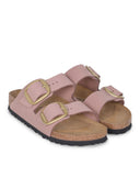 Birkenstock 'Arizona Big Buckle' Slippers In Nubuck.