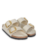 Birkenstock 'Arizona Big Buckle' Slippers In Shiny Leather