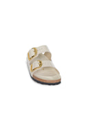 Birkenstock 'Arizona Big Buckle' Slippers In Shiny Leather
