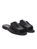 Sandales "Dan Slide" en cuir.