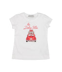 Monnalisa T恤和Polos White