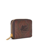 Etro Wallet In Coated Paisley Leather