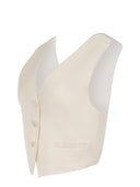 Dondup Waistcoat Made Of A Linen Blend