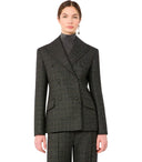 Max Mara Weekend Occhio Grey Double Breasted Jacket
