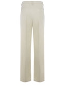 Pants "Reina" Dondup Made Of Cream Linen Blend.