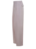 Pantalones de ganso dorado hechos de lana