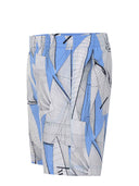 Msgm shorts gemaakt van lichtblauw/wit
