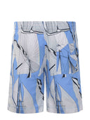 Msgm shorts gemaakt van lichtblauw/wit